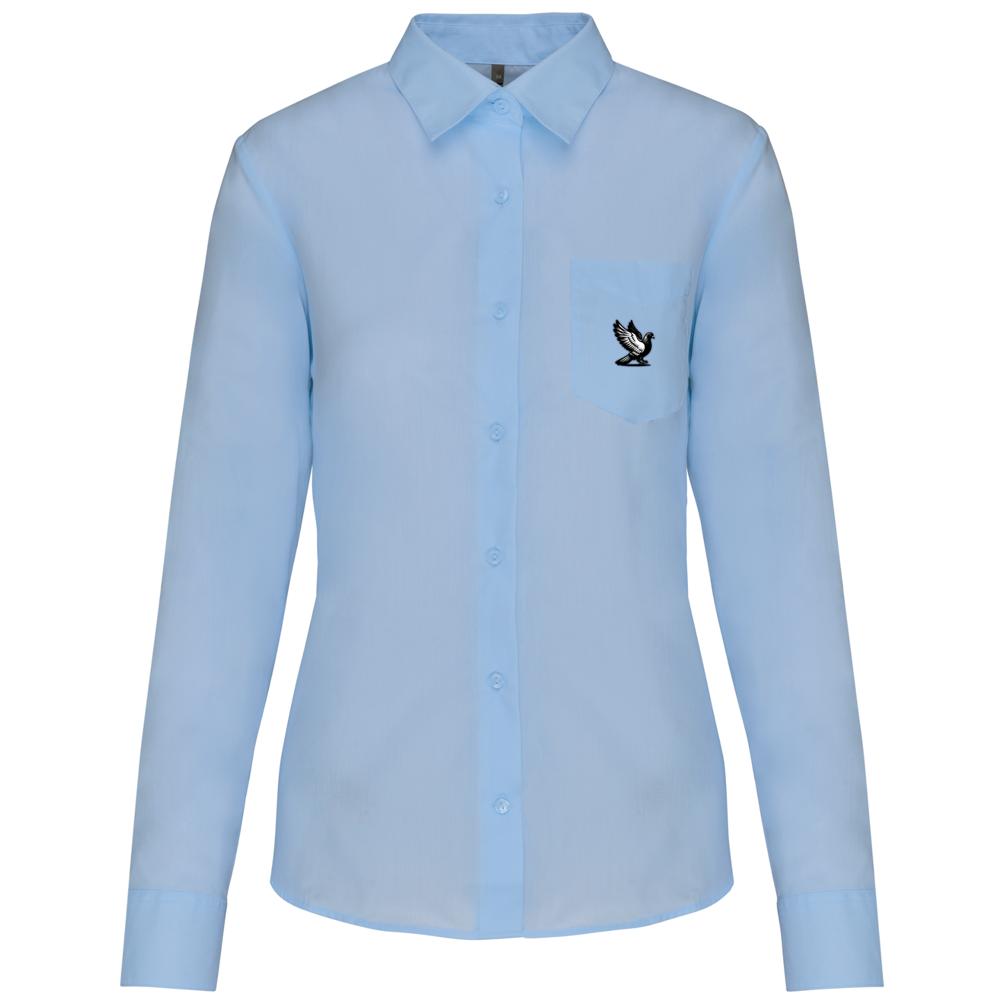 DSK Classic Shirt Damen | Dezentes Logo | Langarm | Elegante Pigeon Sport Bluse
