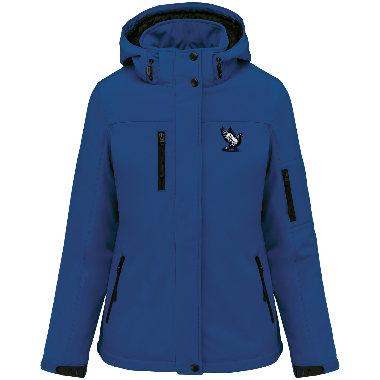 DSK Classic Dames Softshell Winterjas - Stijlvolle Gewatteerde Parka met Capuchon