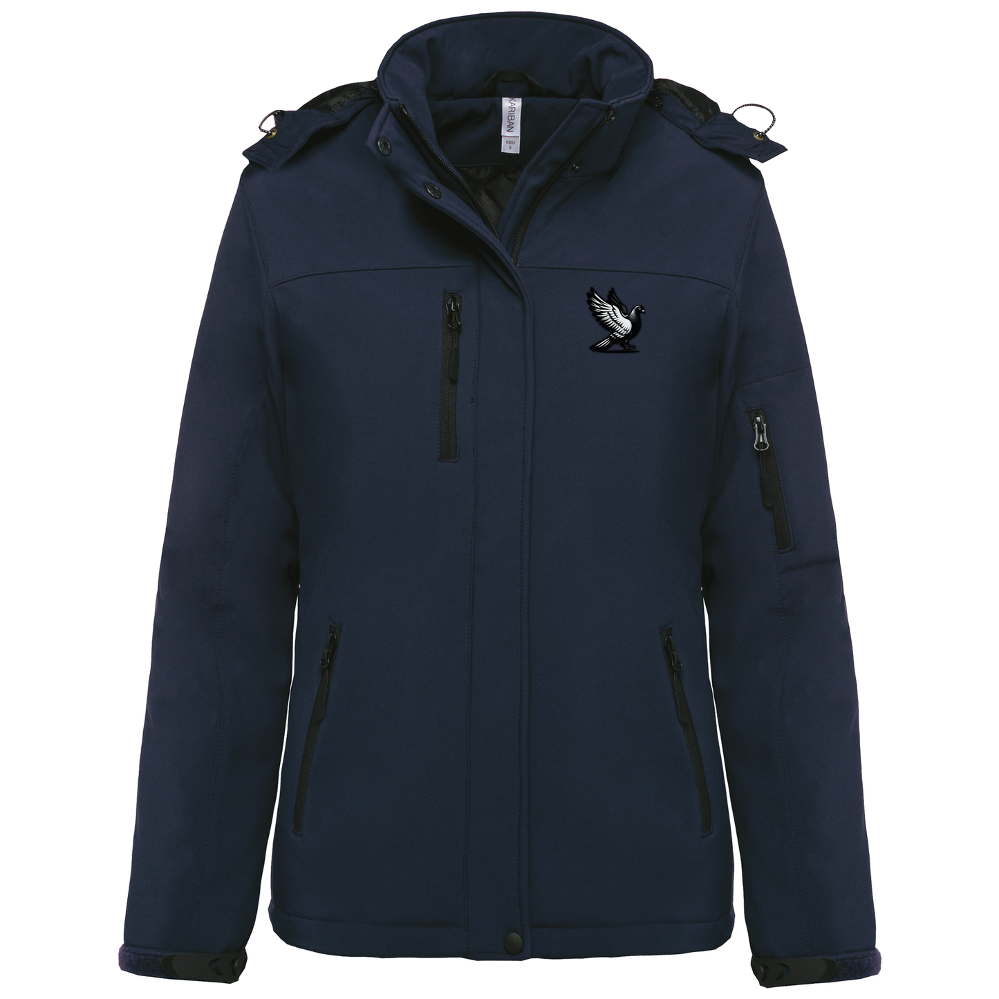 DSK Classic Dames Softshell Winterjas - Stijlvolle Gewatteerde Parka met Capuchon