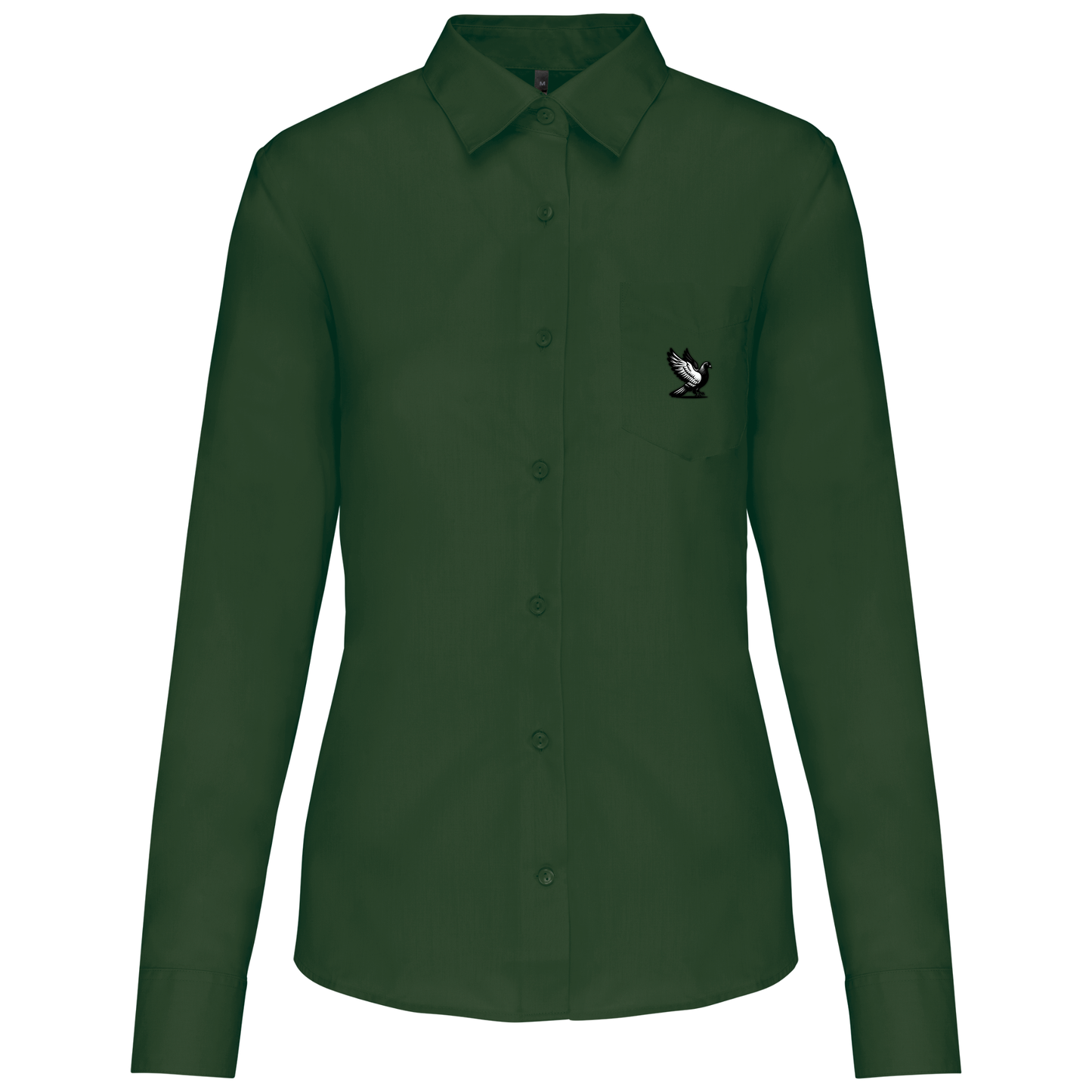 DSK Classic Shirt Damen | Dezentes Logo | Langarm | Elegante Pigeon Sport Bluse