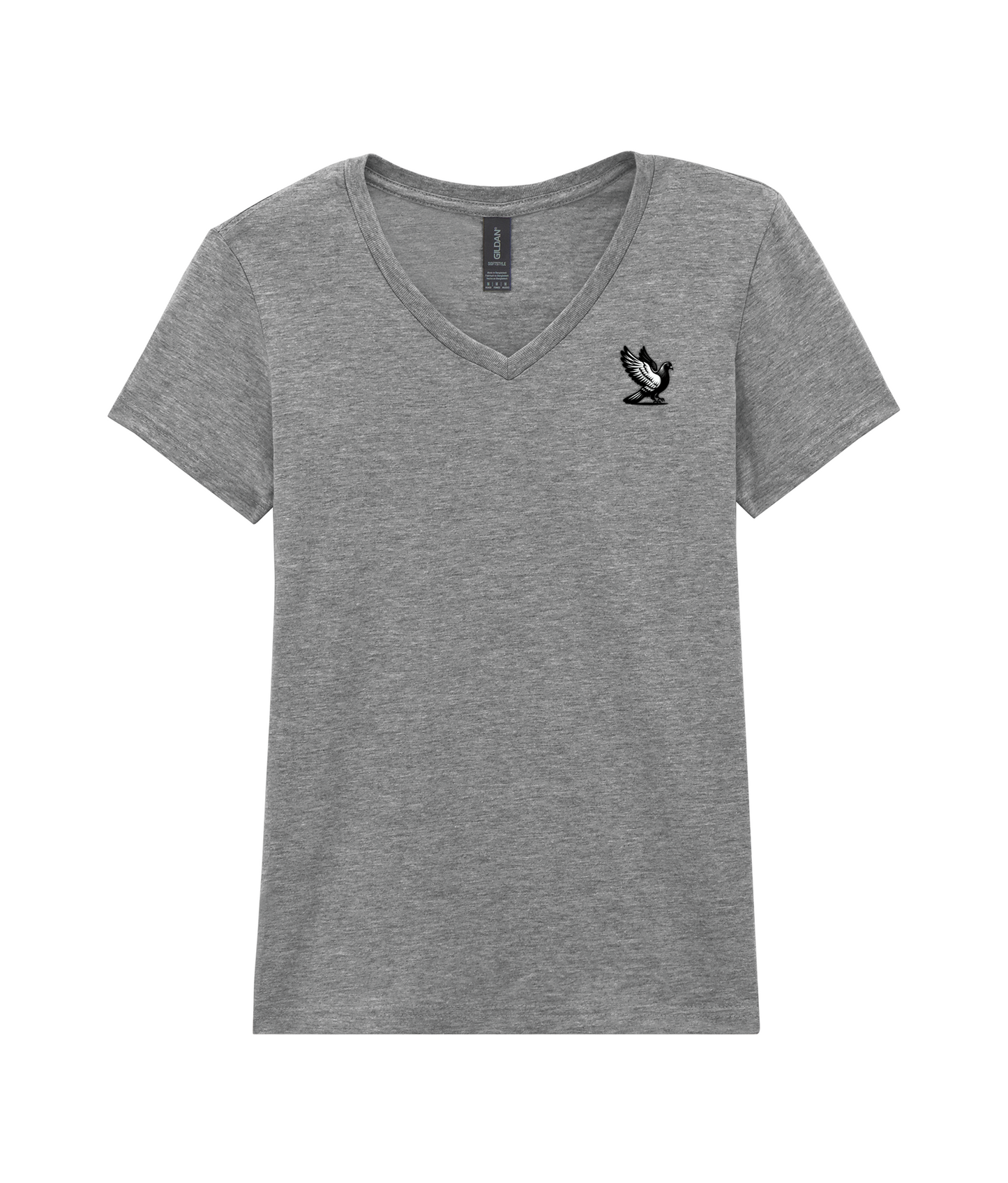 DSK Classic V-hals T-shirt Dames - Subtiel Logo