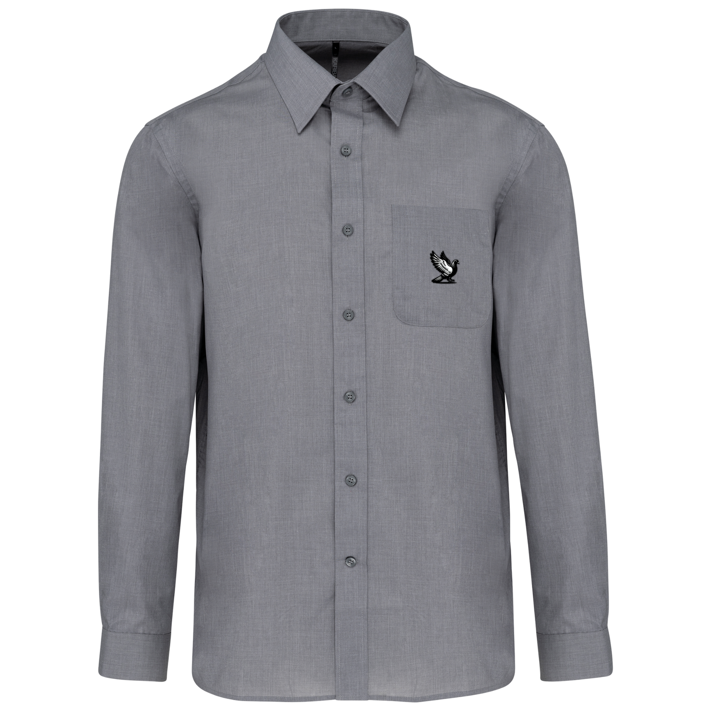 DSK Classic Shirt Herren | Dezentes Logo | Langarm | Verfeinerter Pigeon Sport-Stil