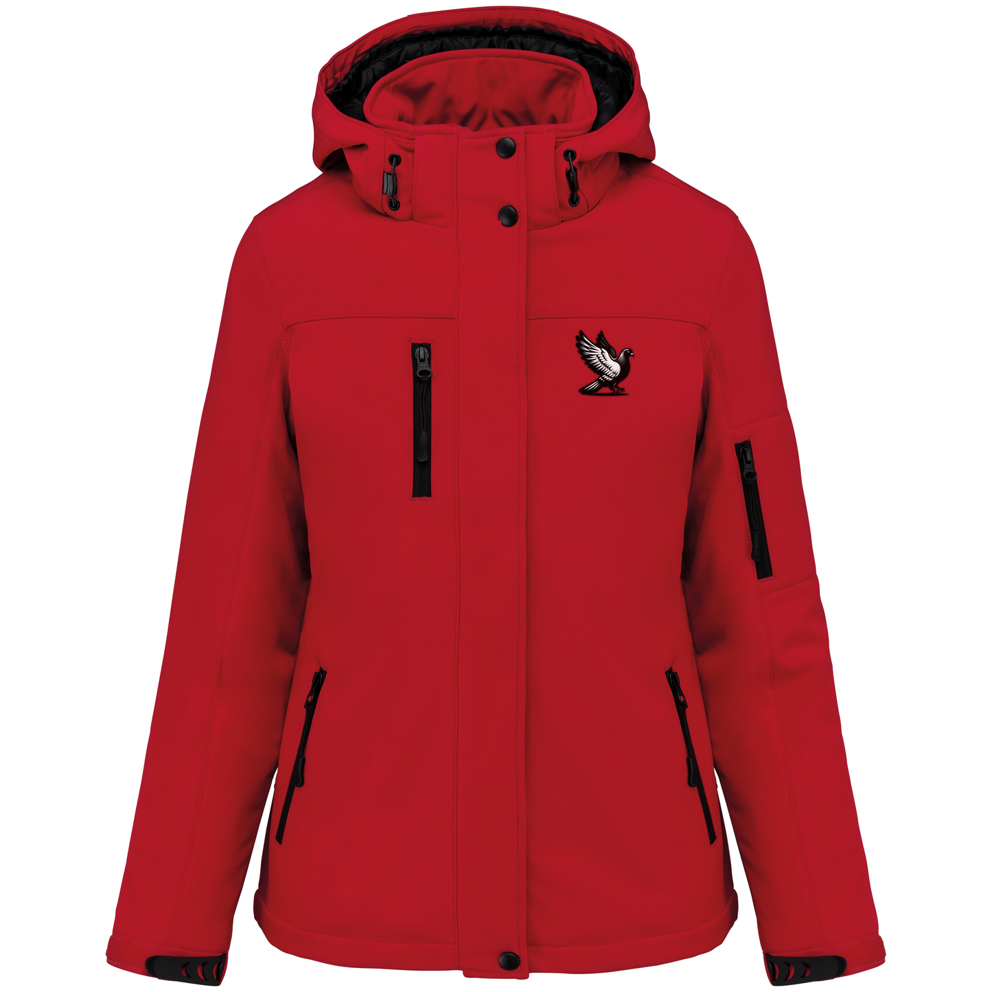 DSK Classic Dames Softshell Winterjas - Stijlvolle Gewatteerde Parka met Capuchon