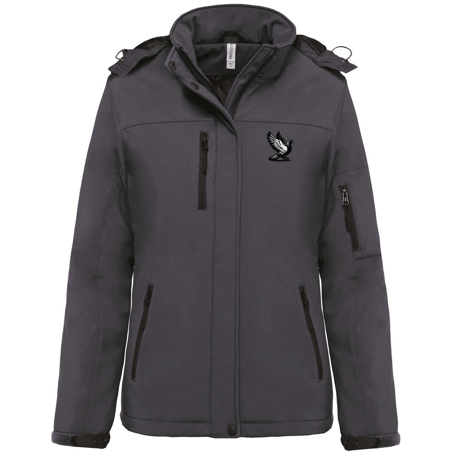 DSK Classic Dames Softshell Winterjas - Stijlvolle Gewatteerde Parka met Capuchon