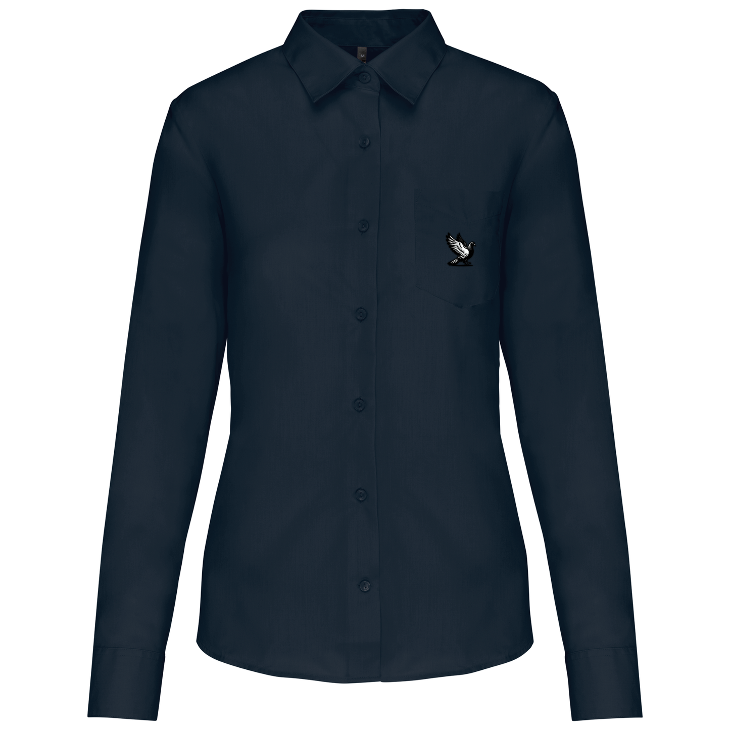 DSK Classic Shirt Damen | Dezentes Logo | Langarm | Elegante Pigeon Sport Bluse