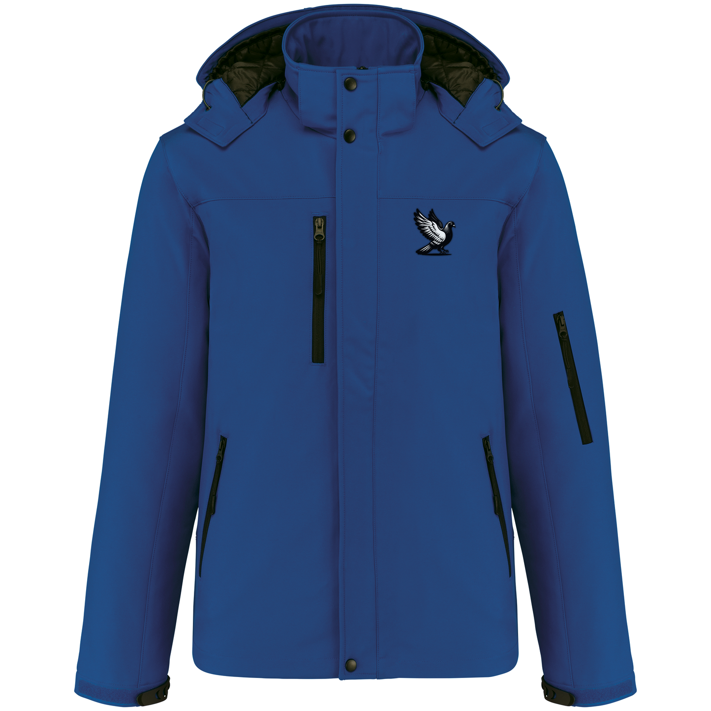 DSK Classic Heren Softshell Winterjas - Warme Gewatteerde Parka met Capuchon