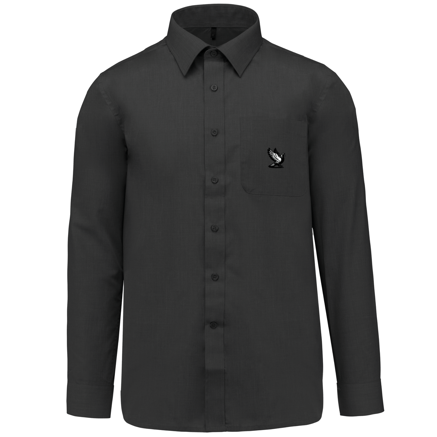 DSK Classic Shirt Herren | Dezentes Logo | Langarm | Verfeinerter Pigeon Sport-Stil