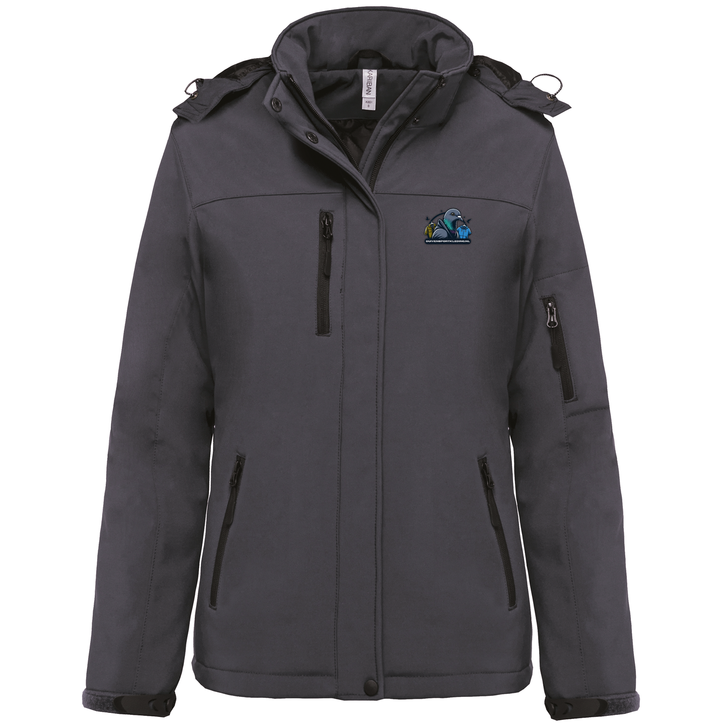DSK Original Dames Softshell Winterjas - Warme & Functionele Gewatteerde Parka