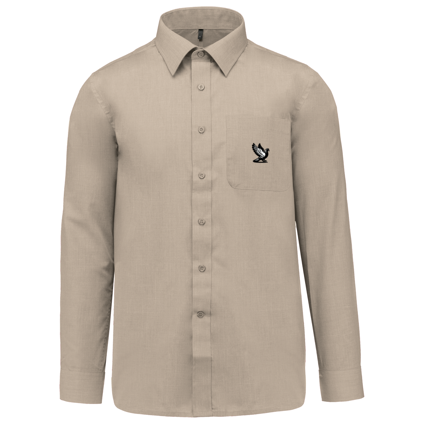 DSK Classic Shirt Herren | Dezentes Logo | Langarm | Verfeinerter Pigeon Sport-Stil