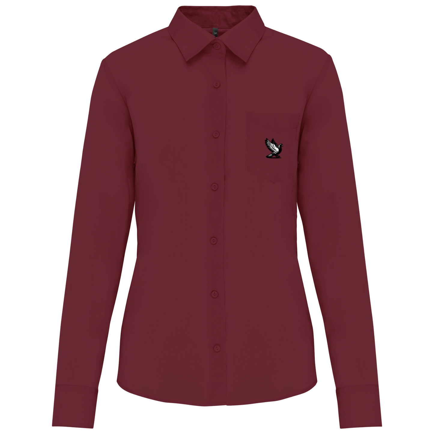 DSK Classic Shirt Damen | Dezentes Logo | Langarm | Elegante Pigeon Sport Bluse