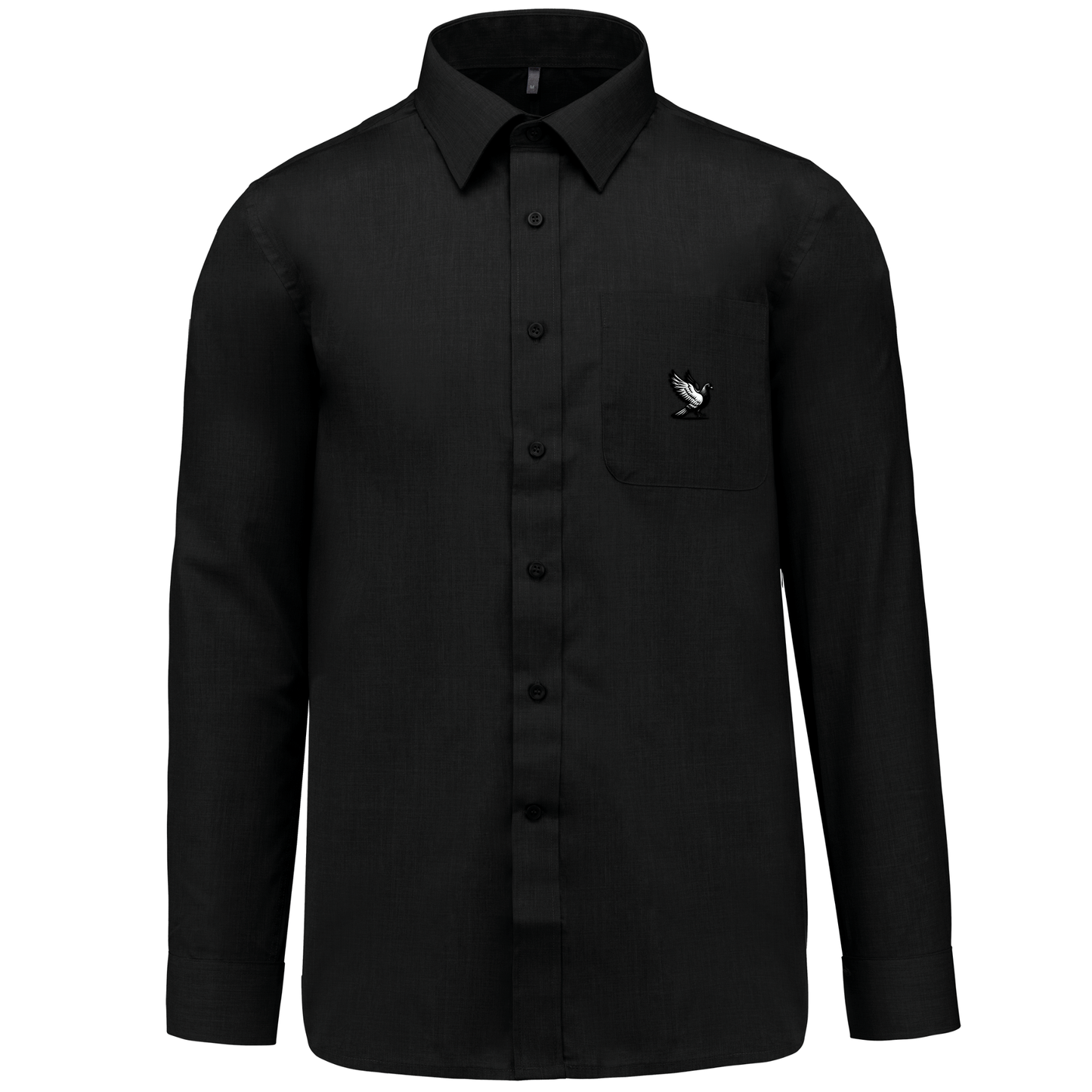 DSK Classic Shirt Herren | Dezentes Logo | Langarm | Verfeinerter Pigeon Sport-Stil