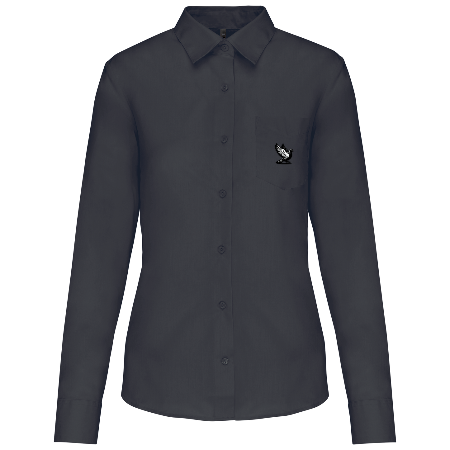DSK Classic Shirt Damen | Dezentes Logo | Langarm | Elegante Pigeon Sport Bluse