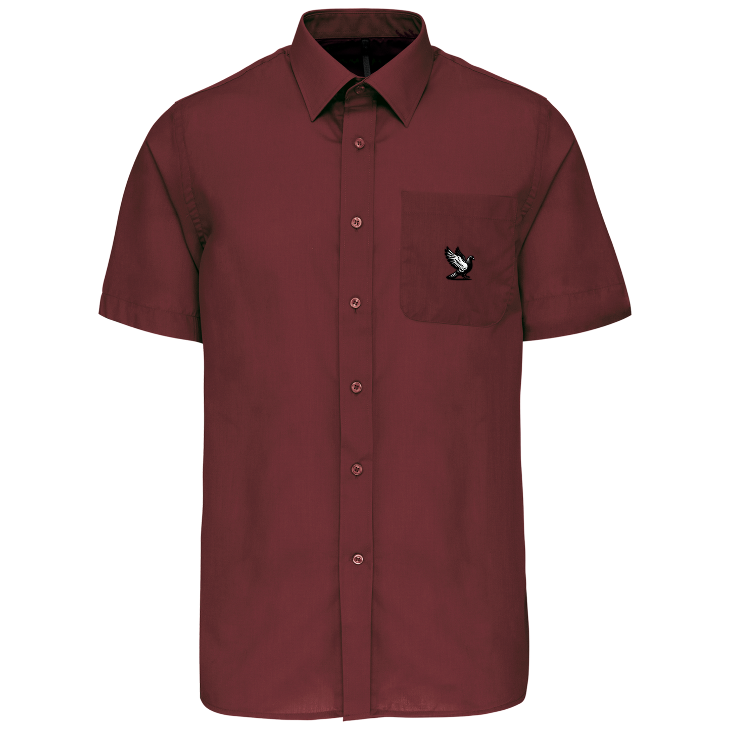 DSK Classic Overhemd Heren | Subtiel Logo | Korte Mouw | Stijlvolle Duivensport Mode