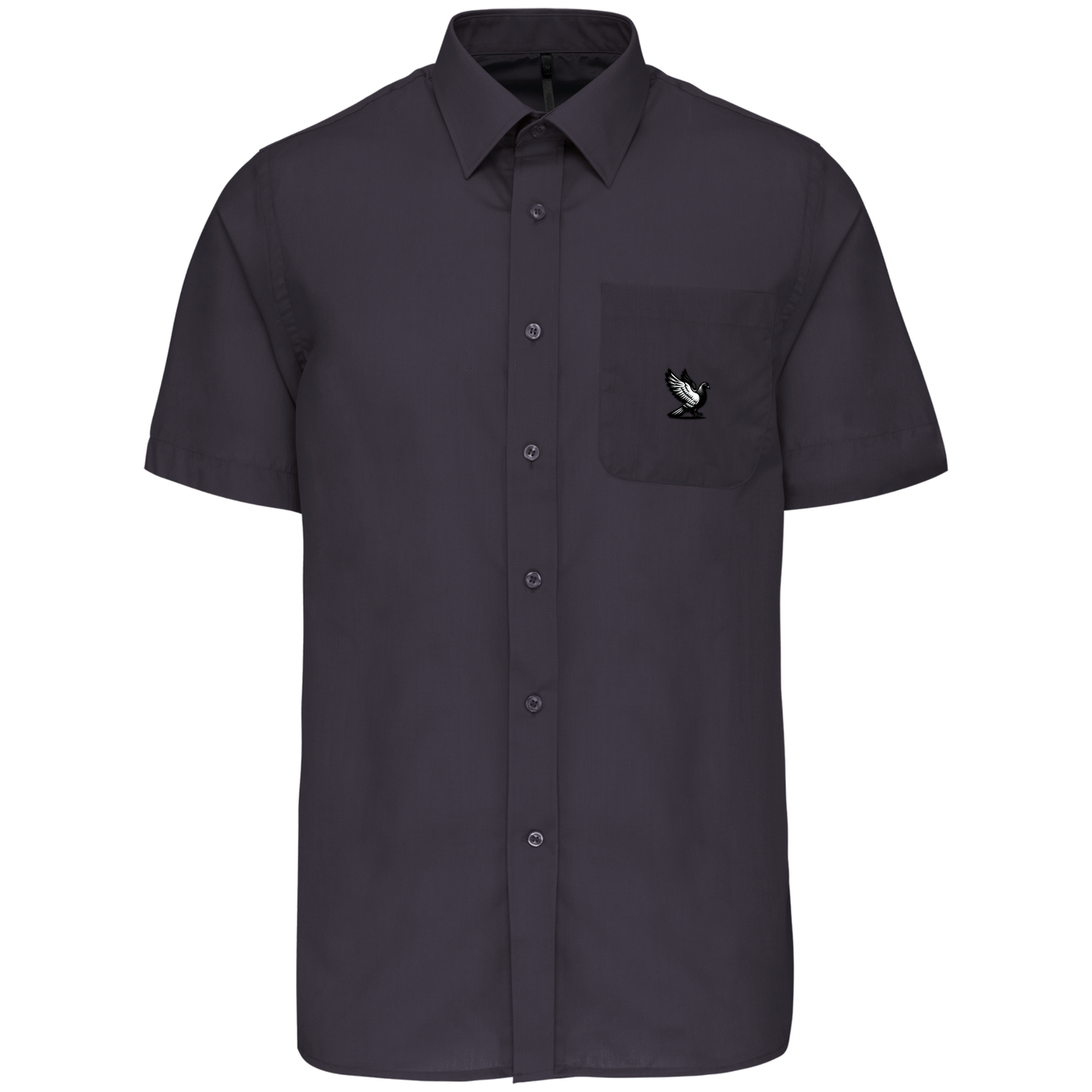 DSK Classic Overhemd Heren | Subtiel Logo | Korte Mouw | Stijlvolle Duivensport Mode