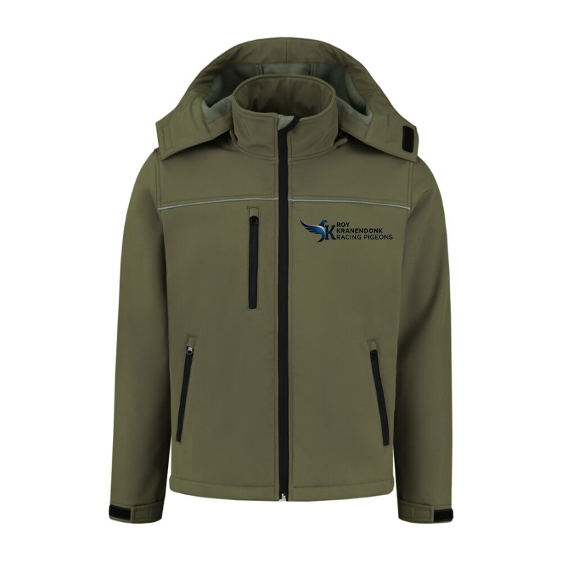 Roy Kranendonk Racing Pigeons Softshell Jas - Comfort en Bescherming voor Duivenliefhebbers