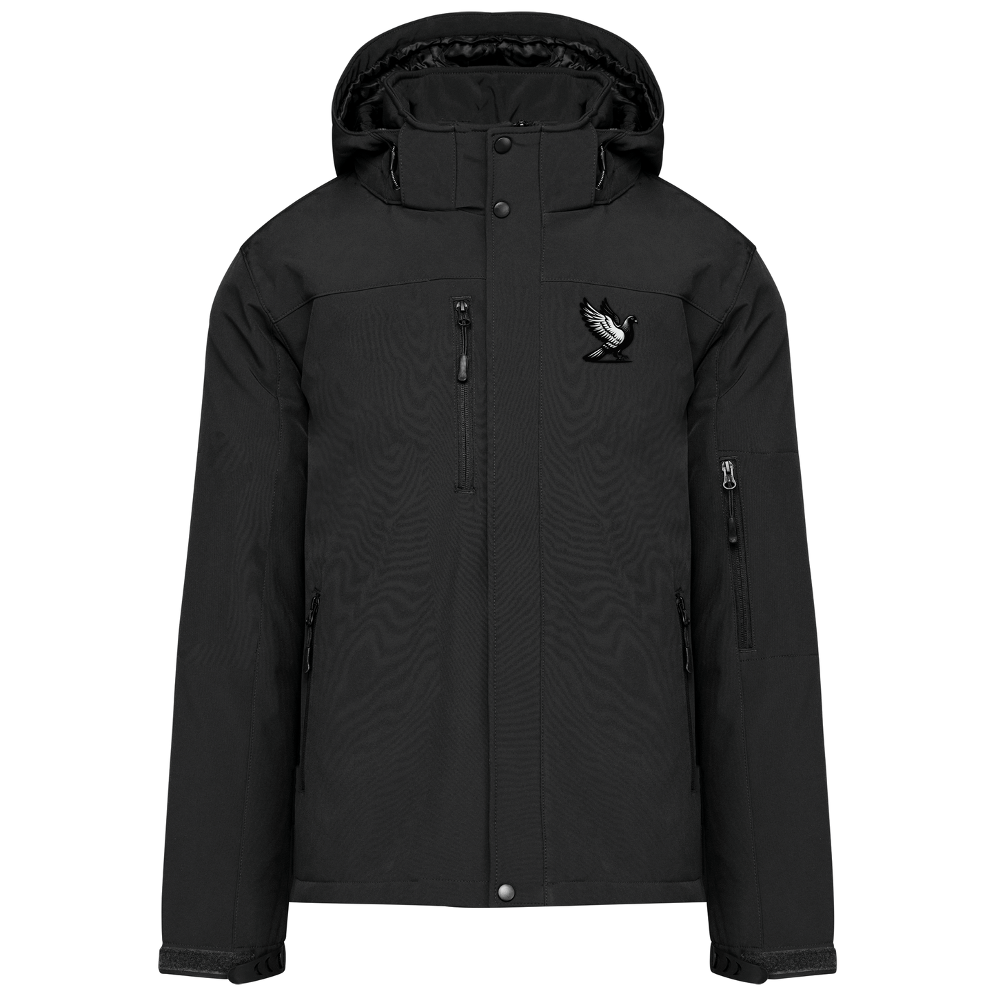 DSK Classic Heren Softshell Winterjas - Warme Gewatteerde Parka met Capuchon