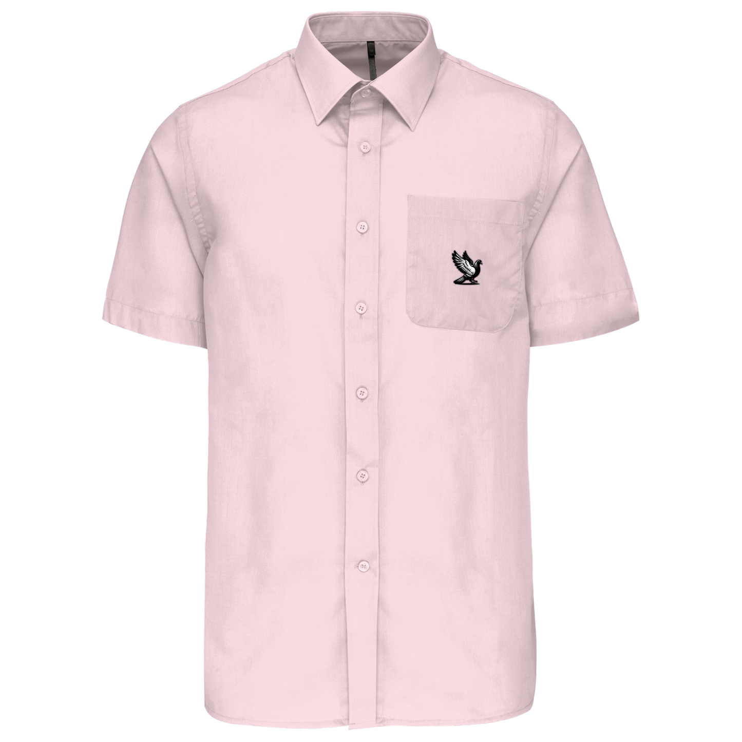DSK Classic Overhemd Heren | Subtiel Logo | Korte Mouw | Stijlvolle Duivensport Mode