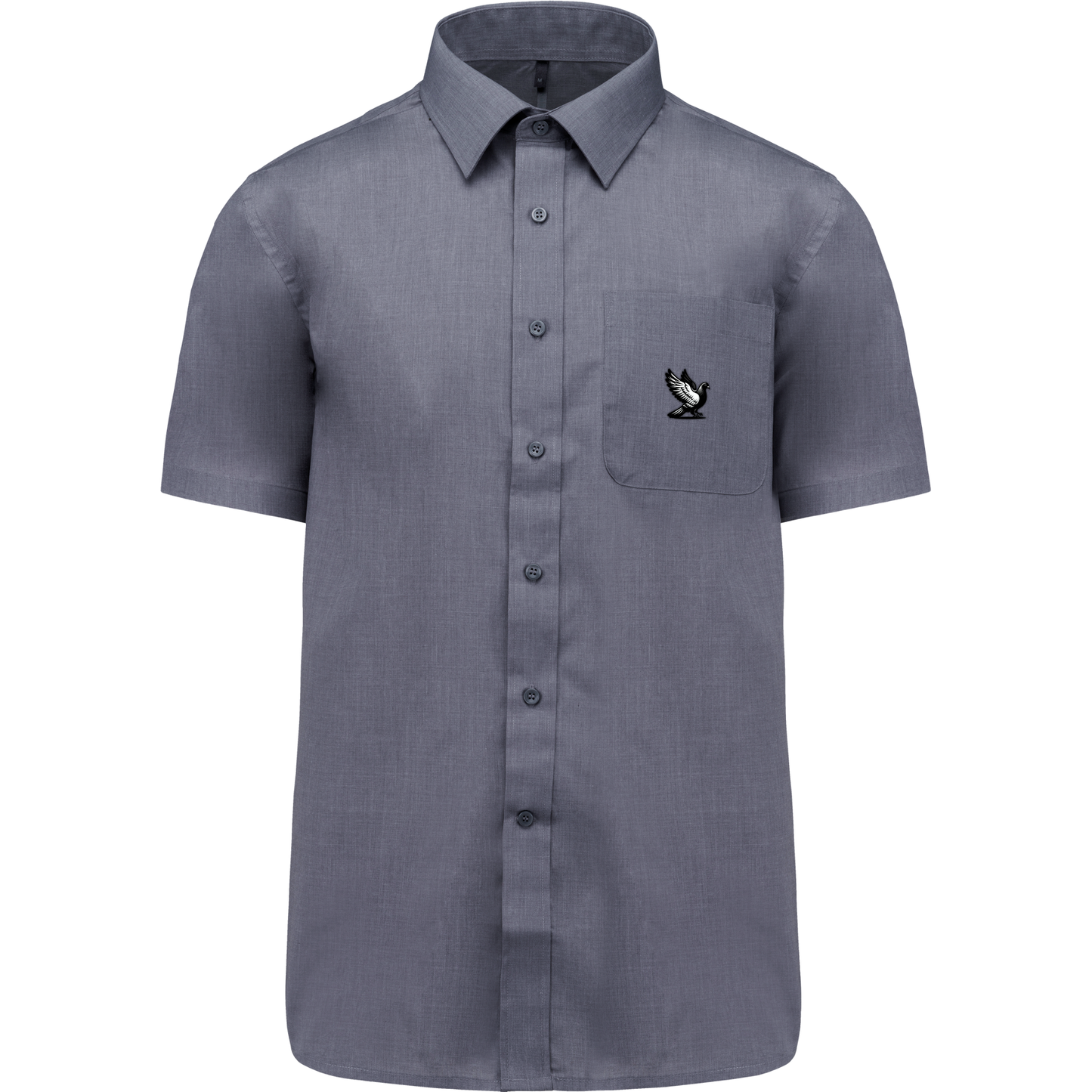 DSK Classic Overhemd Heren | Subtiel Logo | Korte Mouw | Stijlvolle Duivensport Mode