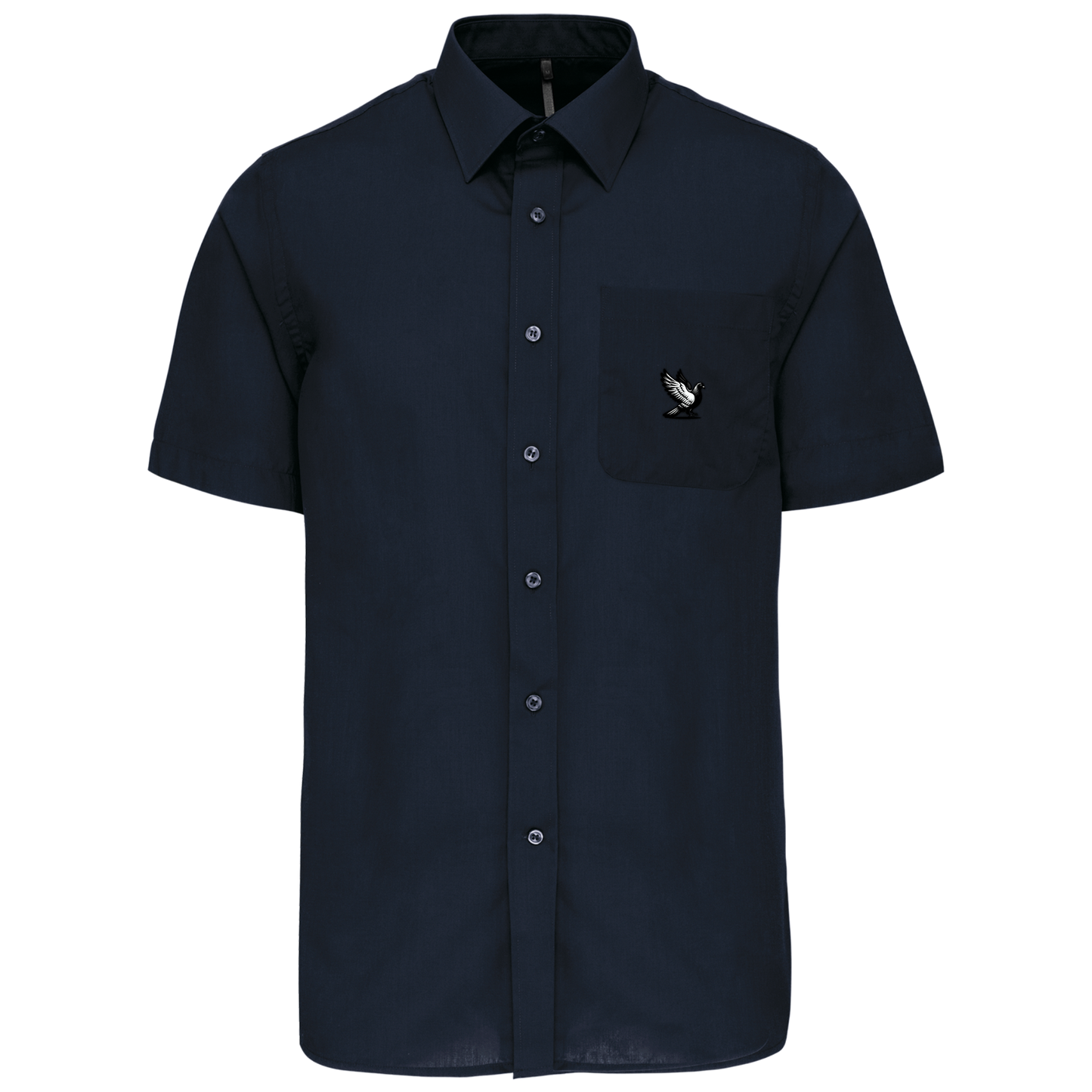 DSK Classic Overhemd Heren | Subtiel Logo | Korte Mouw | Stijlvolle Duivensport Mode