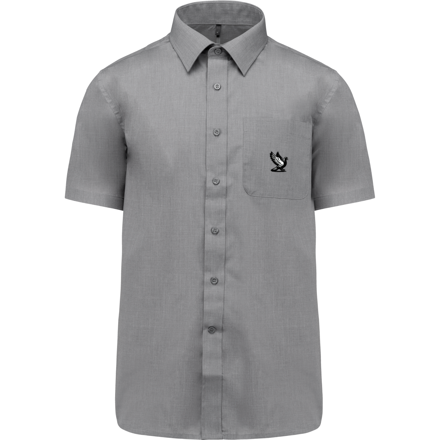DSK Classic Overhemd Heren | Subtiel Logo | Korte Mouw | Stijlvolle Duivensport Mode