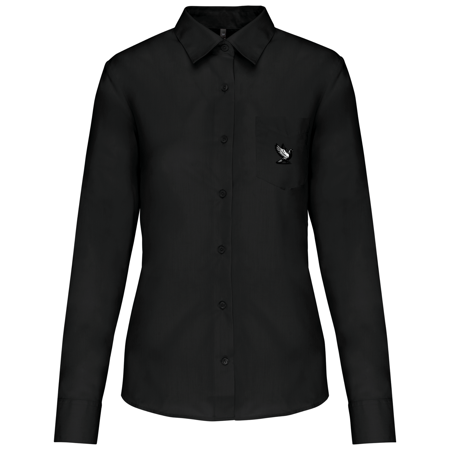 DSK Classic Shirt Damen | Dezentes Logo | Langarm | Elegante Pigeon Sport Bluse
