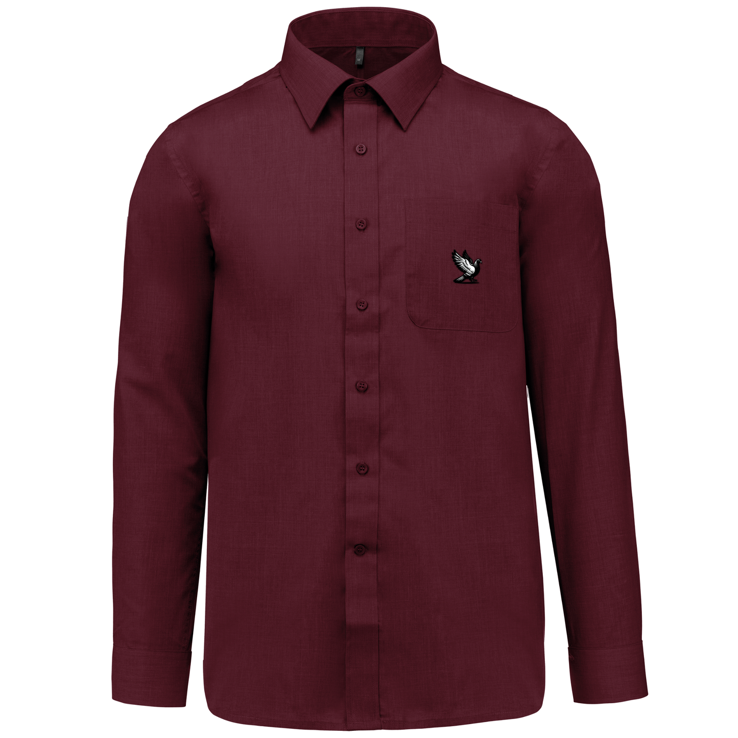 DSK Classic Shirt Herren | Dezentes Logo | Langarm | Verfeinerter Pigeon Sport-Stil