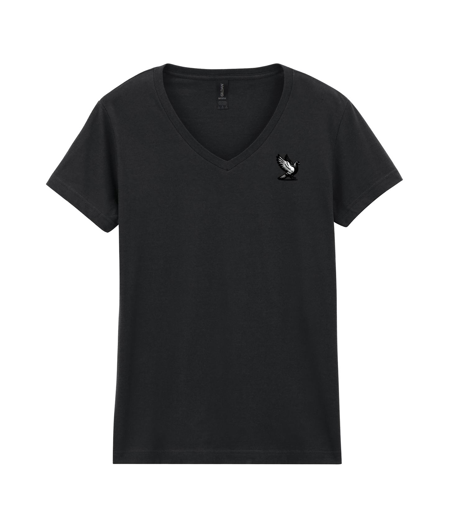 DSK Classic V-hals T-shirt Dames - Subtiel Logo