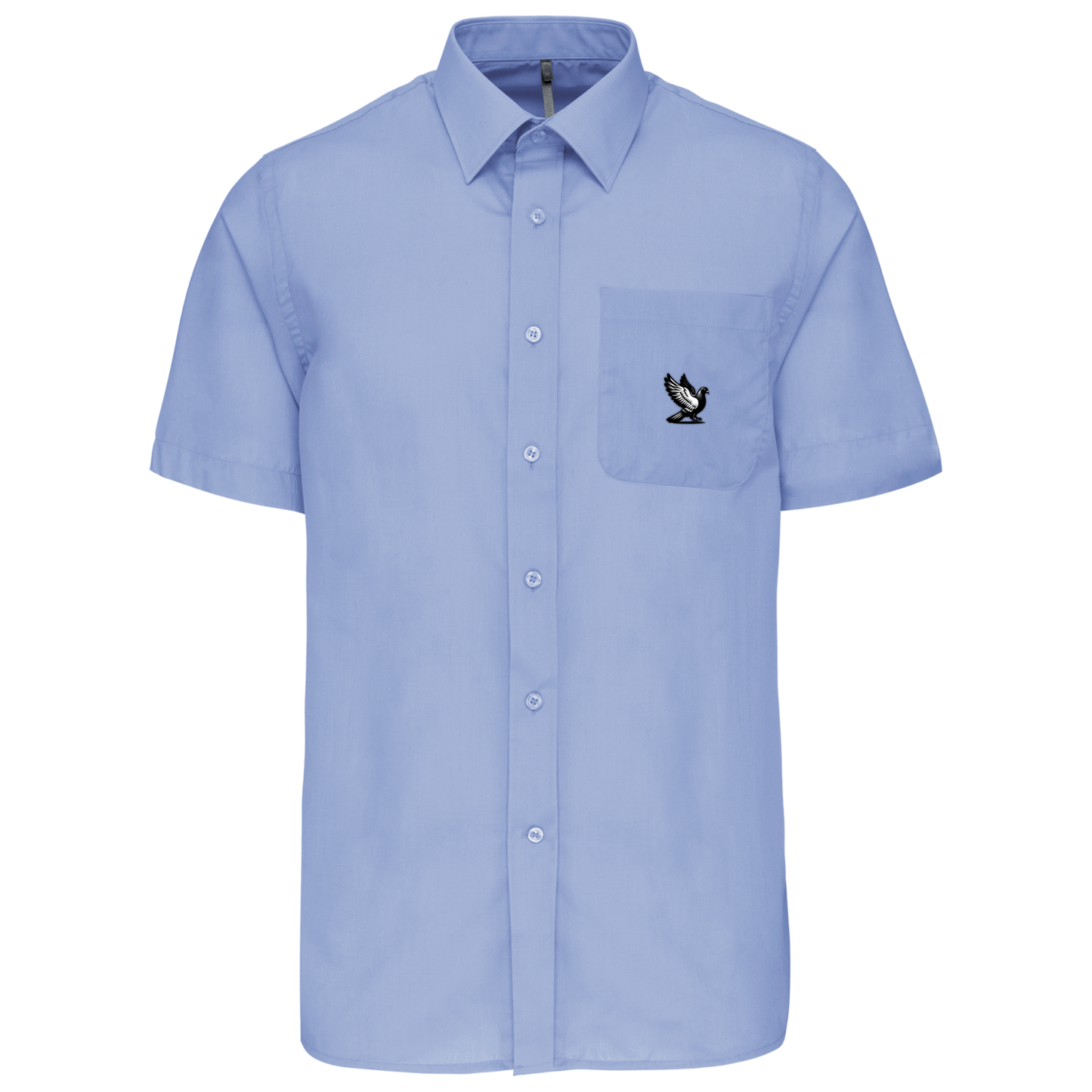 DSK Classic Overhemd Heren | Subtiel Logo | Korte Mouw | Stijlvolle Duivensport Mode