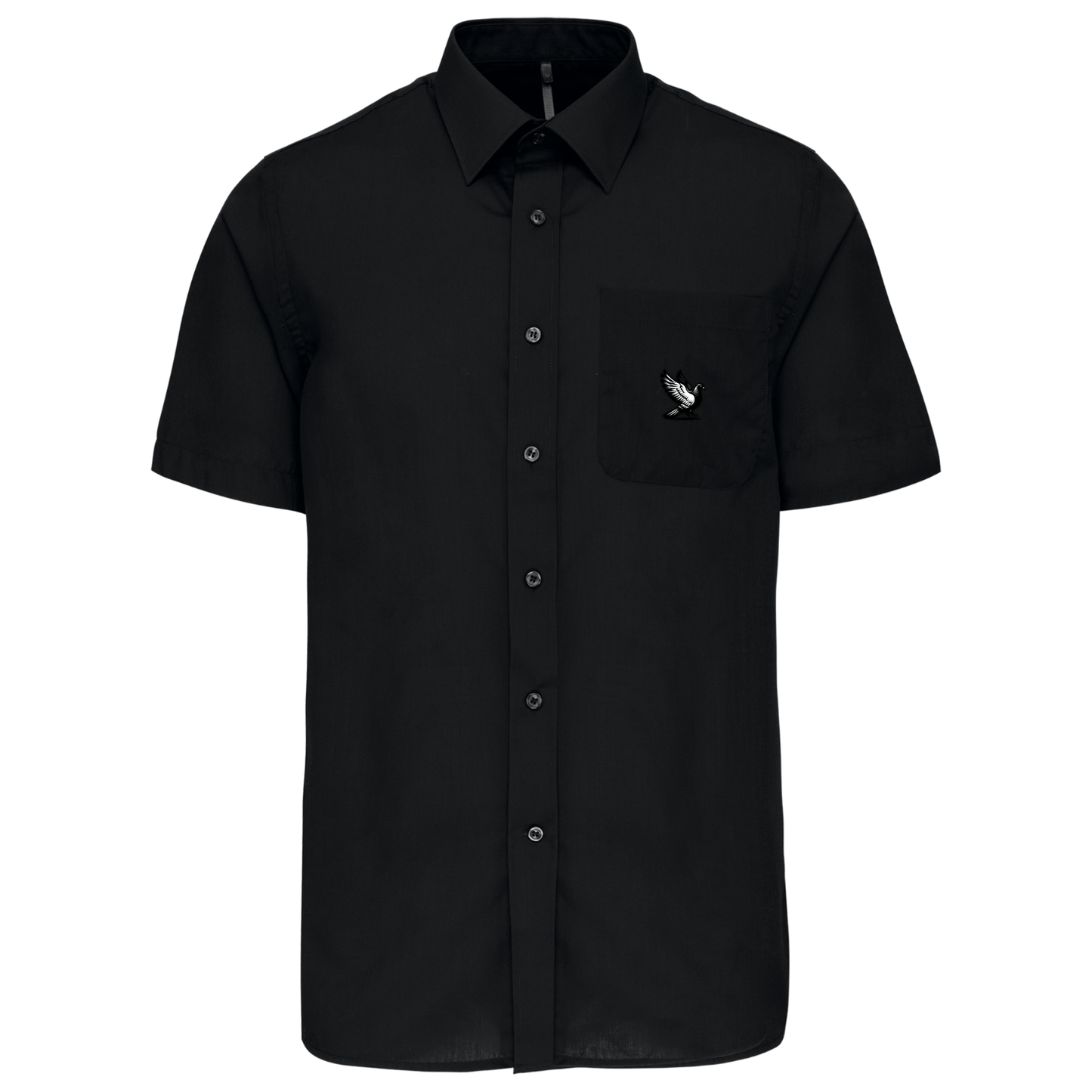 DSK Classic Overhemd Heren | Subtiel Logo | Korte Mouw | Stijlvolle Duivensport Mode