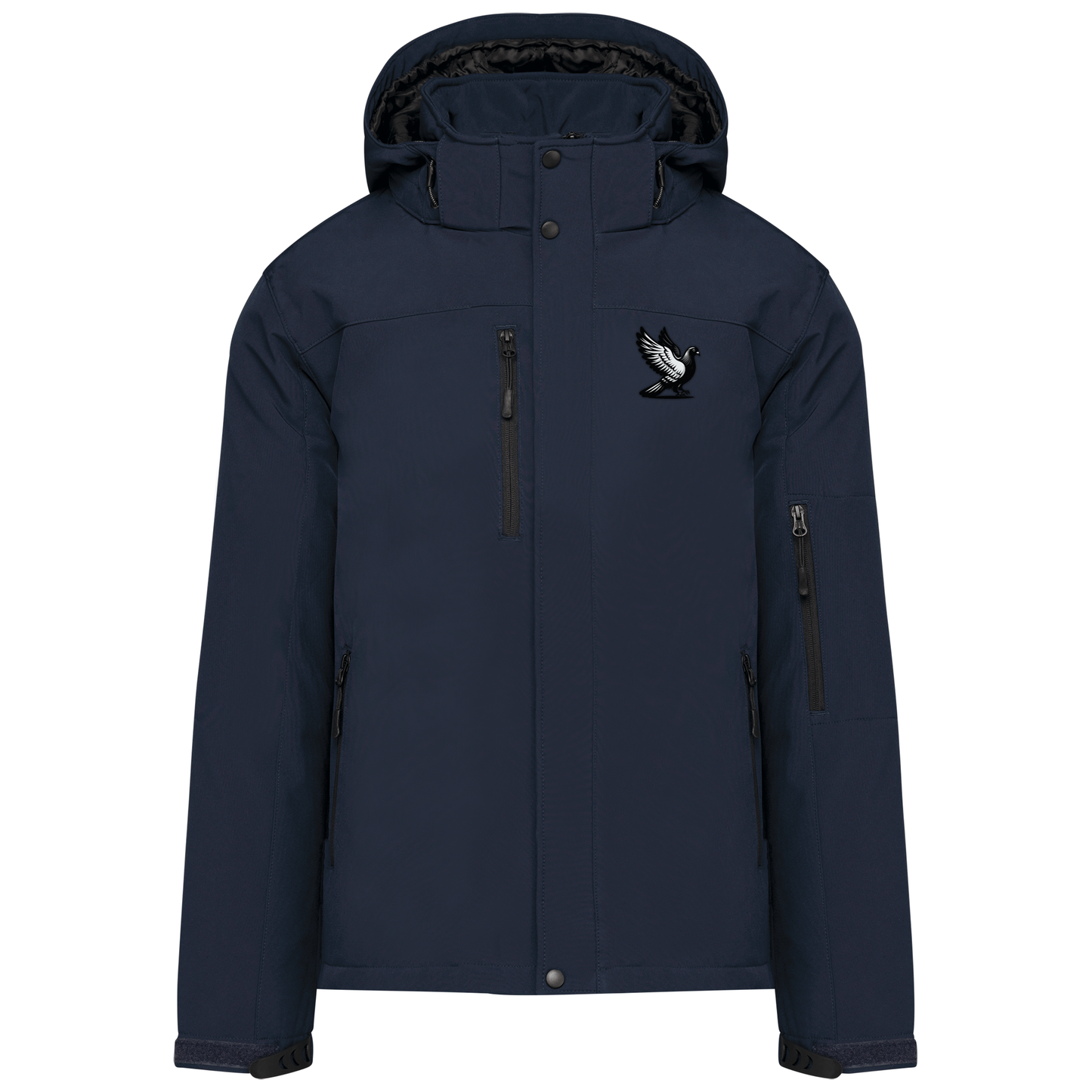 DSK Classic Heren Softshell Winterjas - Warme Gewatteerde Parka met Capuchon