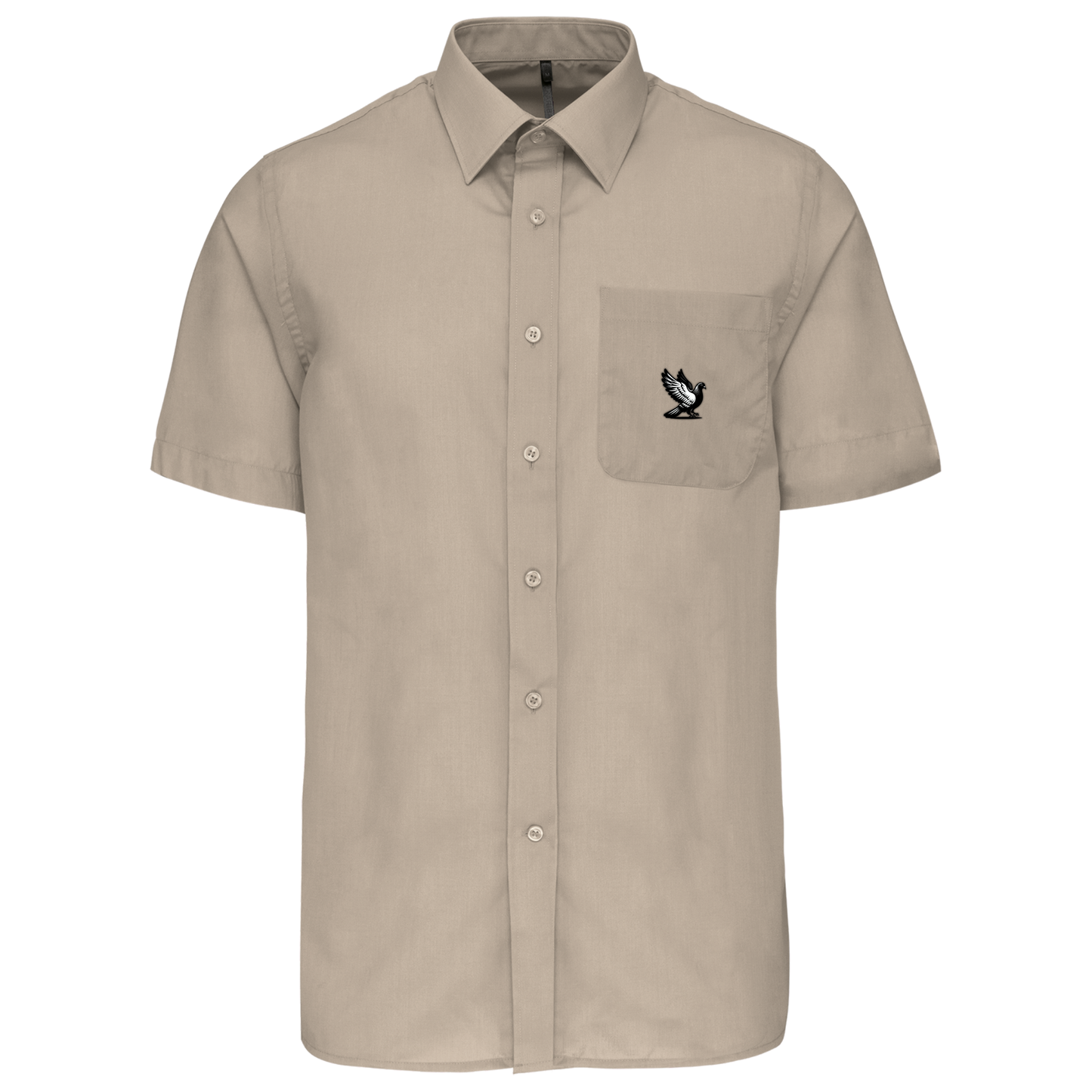DSK Classic Overhemd Heren | Subtiel Logo | Korte Mouw | Stijlvolle Duivensport Mode