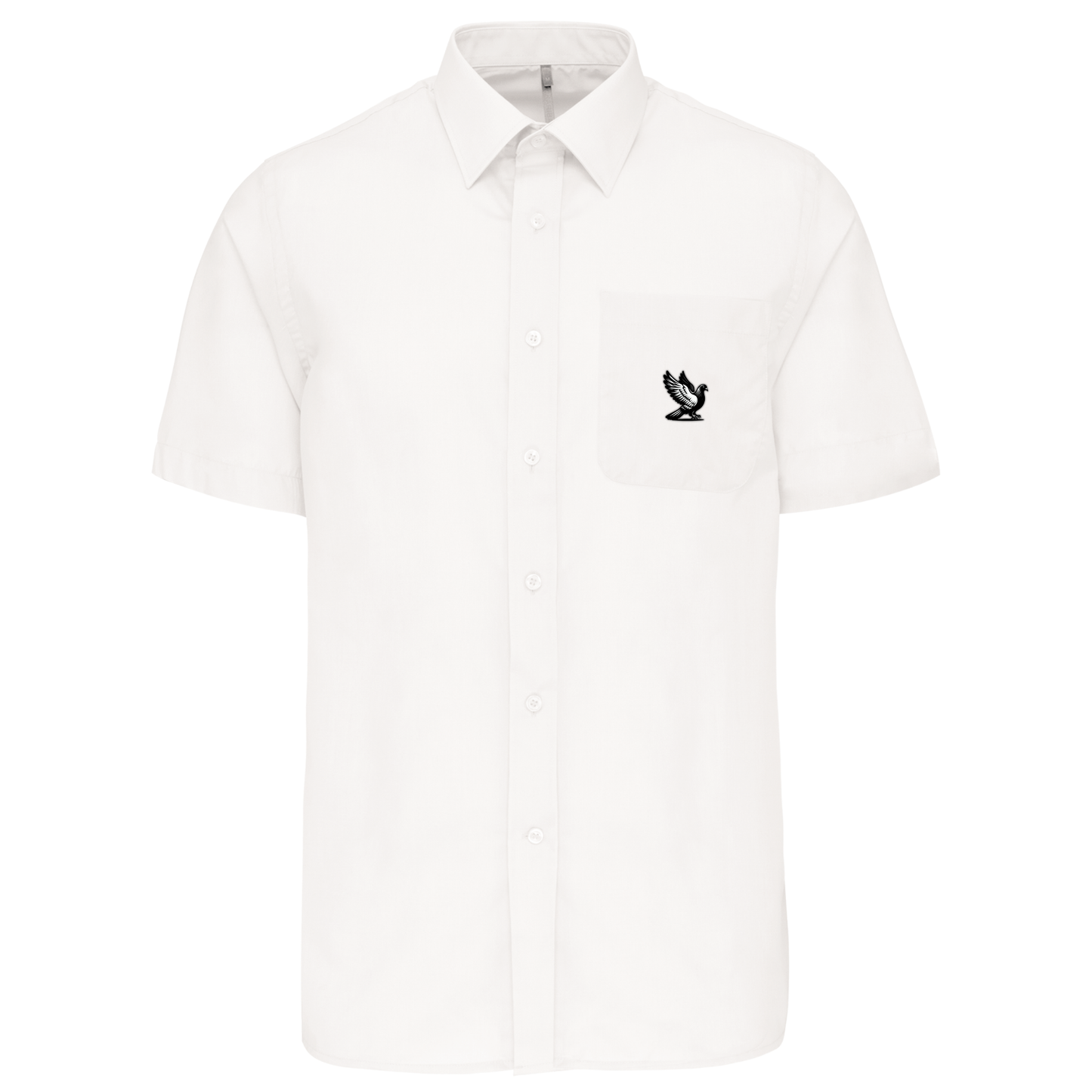 DSK Classic Overhemd Heren | Subtiel Logo | Korte Mouw | Stijlvolle Duivensport Mode