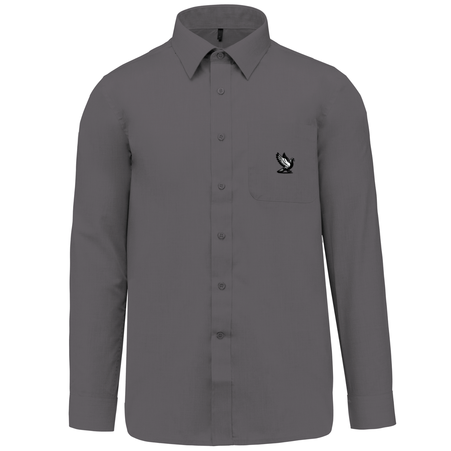 DSK Classic Shirt Herren | Dezentes Logo | Langarm | Verfeinerter Pigeon Sport-Stil