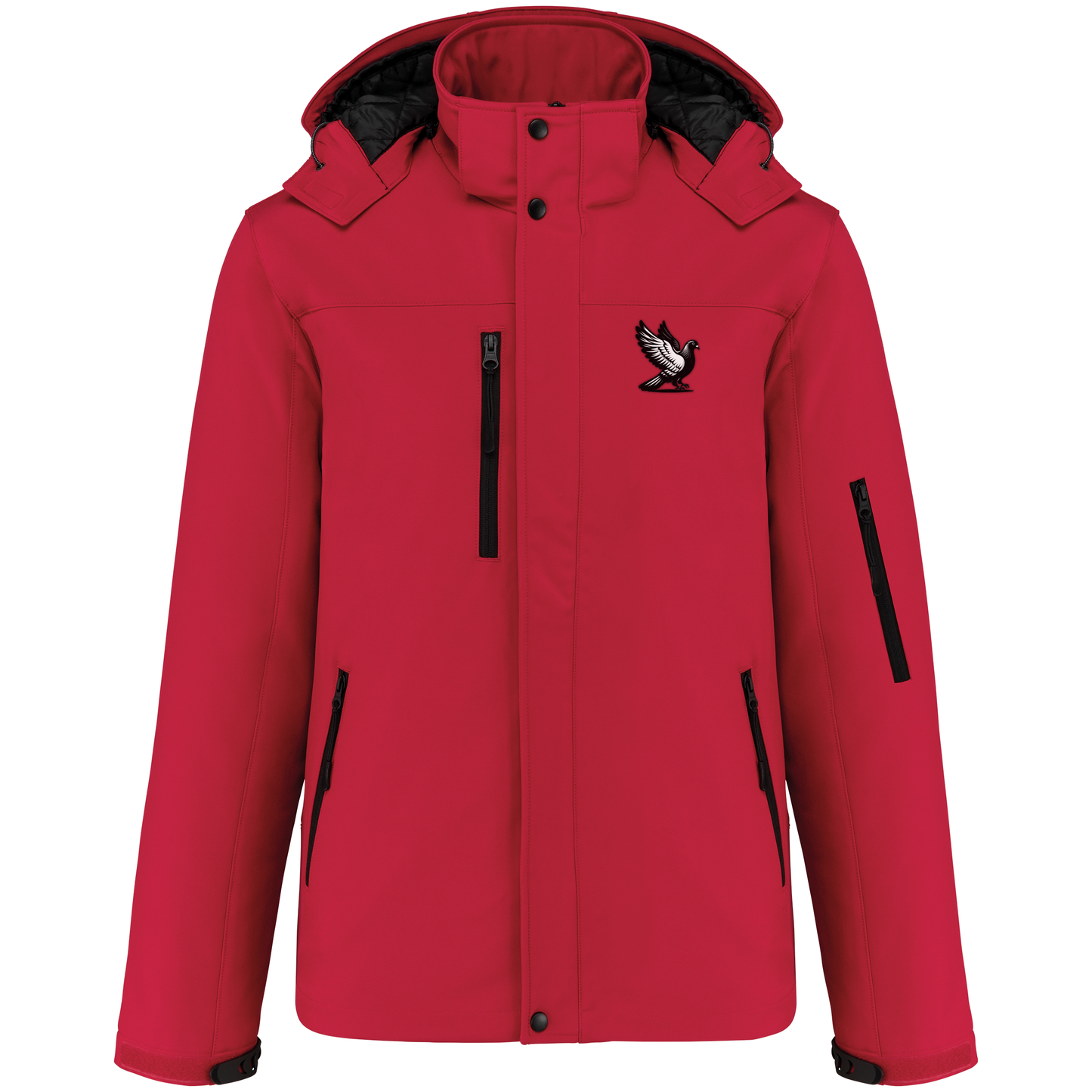 DSK Classic Heren Softshell Winterjas - Warme Gewatteerde Parka met Capuchon