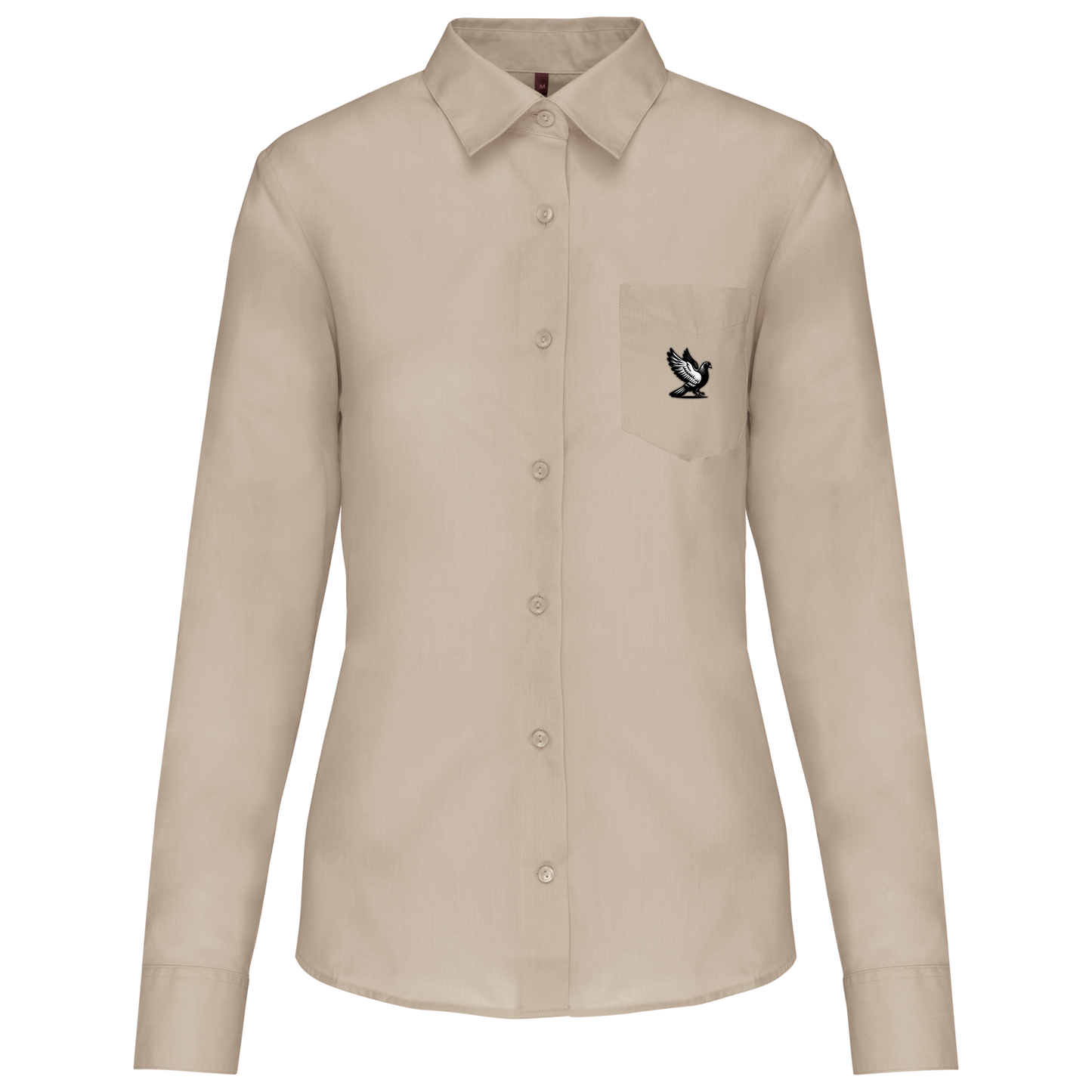DSK Classic Shirt Damen | Dezentes Logo | Langarm | Elegante Pigeon Sport Bluse