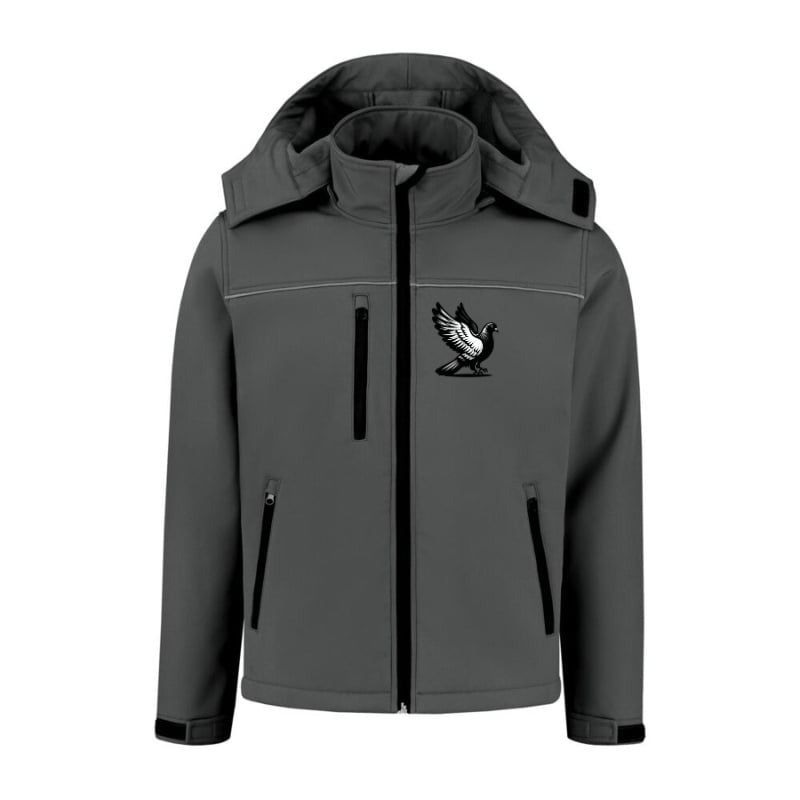 DSK Classic Softshell Jas - Grijs - L - Tijdloze Jas voor Comfort en Bescherming