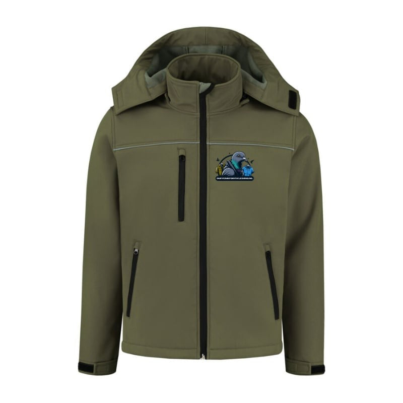 DSK Original Softshell Jas - Groen - L - Veelzijdige Jas voor Actieve Buitenactiviteiten
