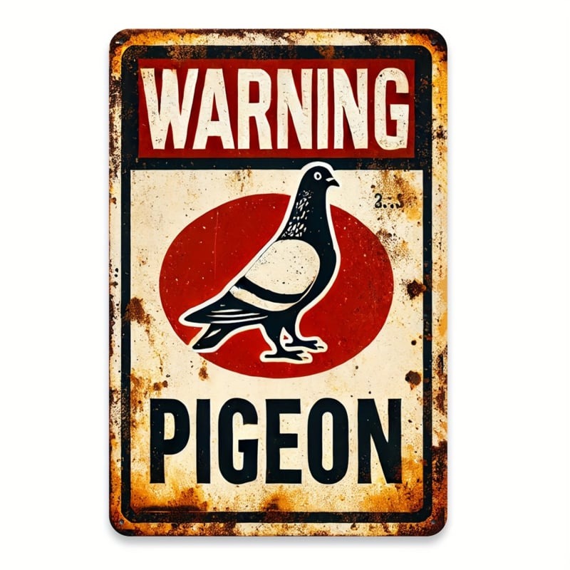 Duiven Bord - "Warning Pigeon"