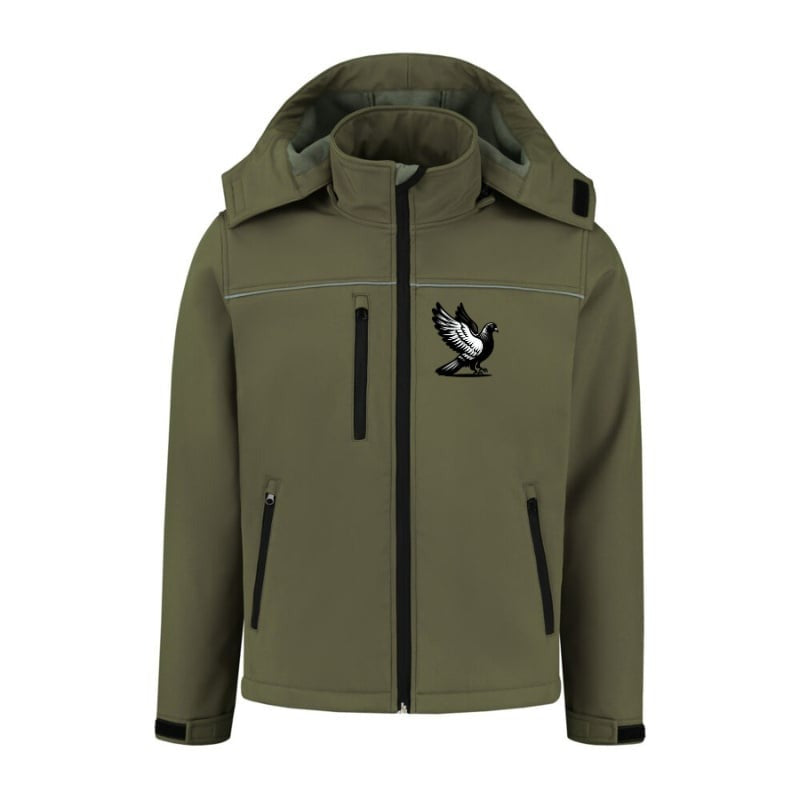DSK Classic Softshell Jacket - Green - XL - Timeless Jacket for Comfort and Protection