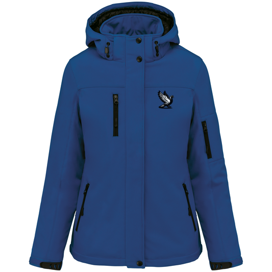 DSK Classic Dames Softshell Winterjas - Stijlvolle Gewatteerde Parka met Capuchon