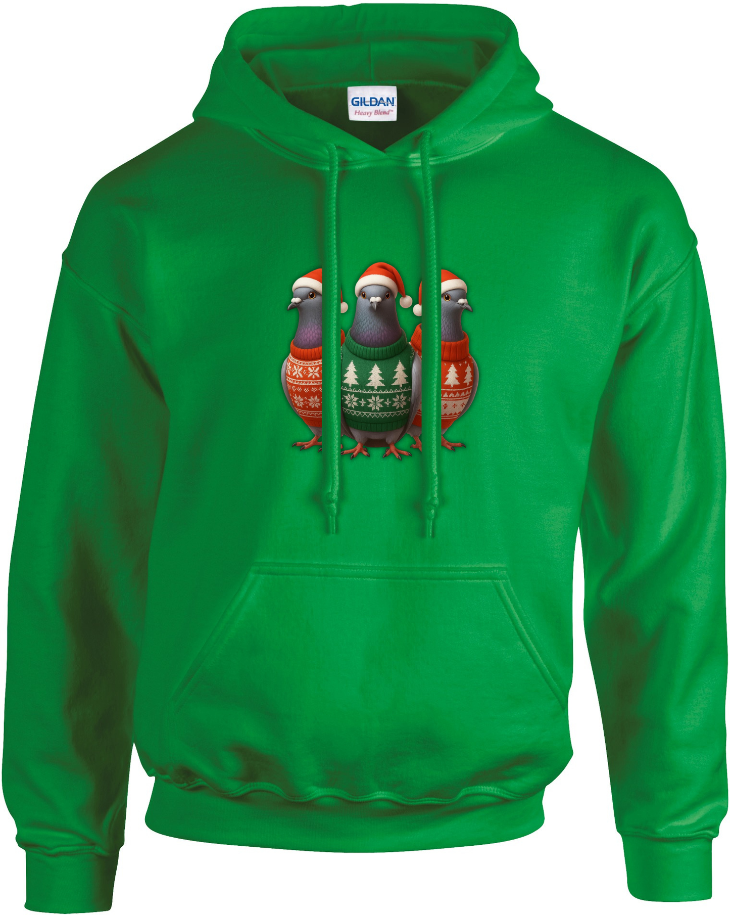 DSK Kerst Hoodie - 3 Duiven - Premium Duivensport Hoodie