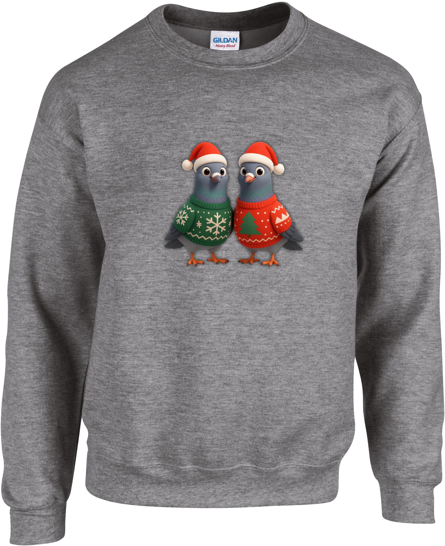 DSK Kinder Kerst Sweater - 2 Jonge Duiven - Warme Kinder Trui