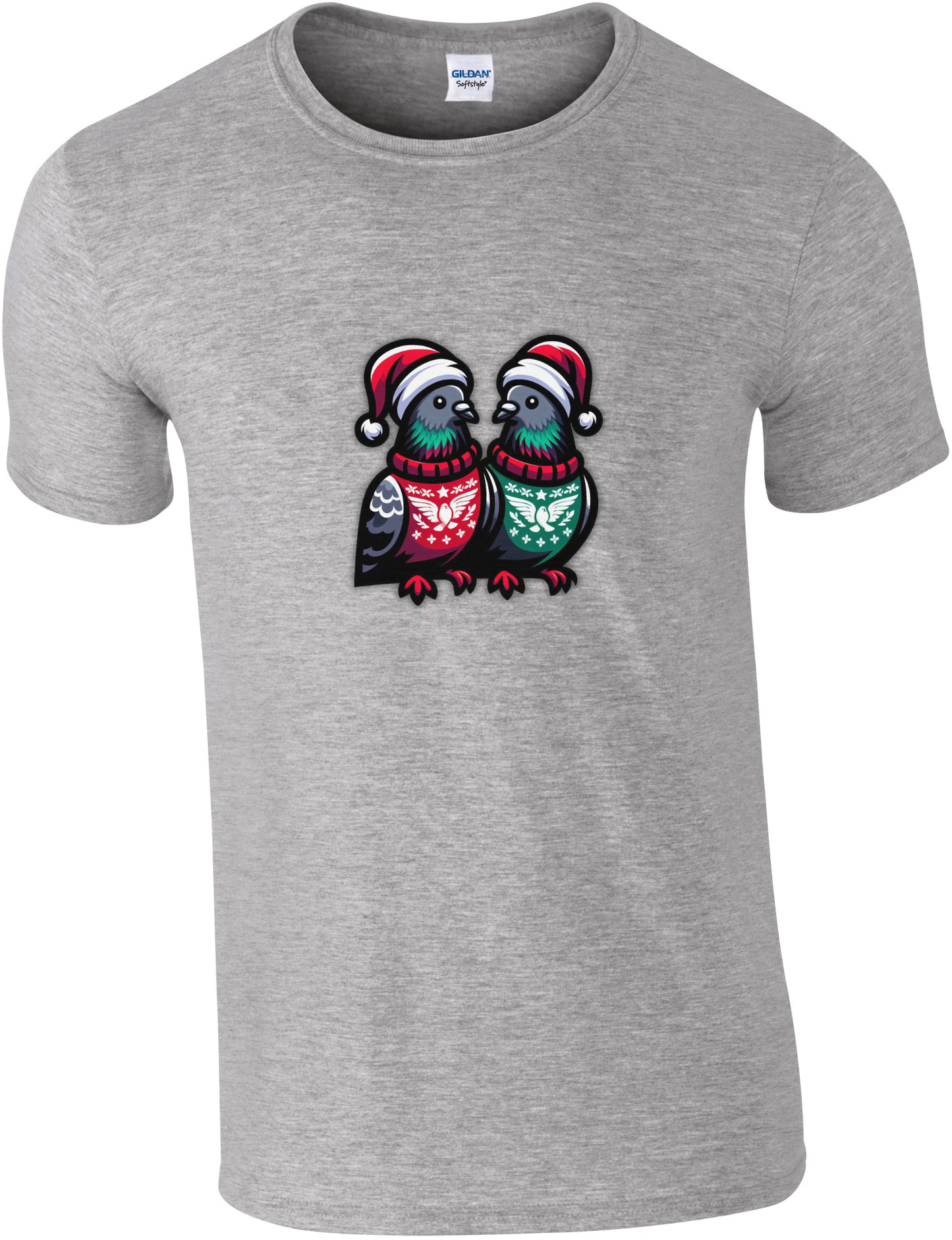 DSK Kerst T-Shirt - 2 Duiven - Premium Duivensport Shirt