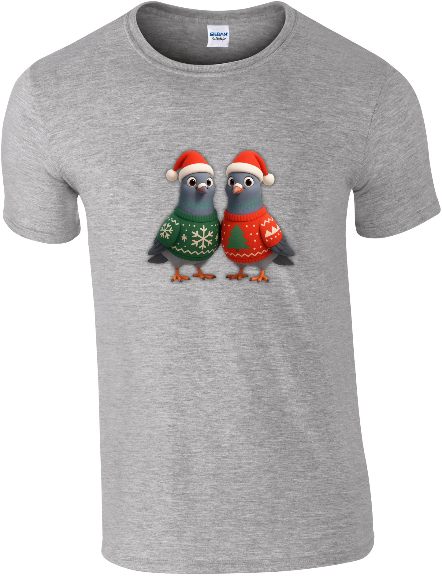 DSK Kerst Kinder T-Shirt - 2 Jonge Duiven - Kinder Duivensport Shirt