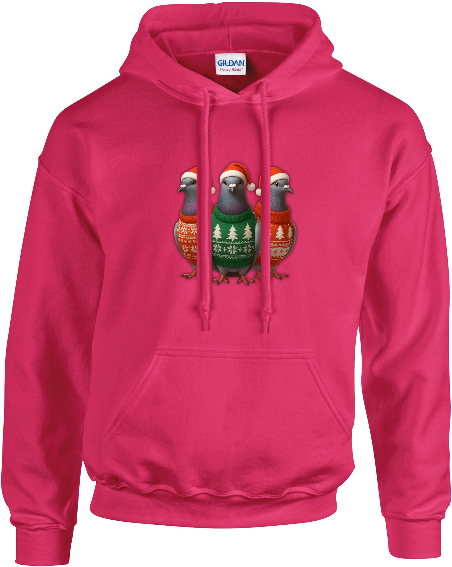 DSK Kerst Hoodie - 3 Duiven - Premium Duivensport Hoodie