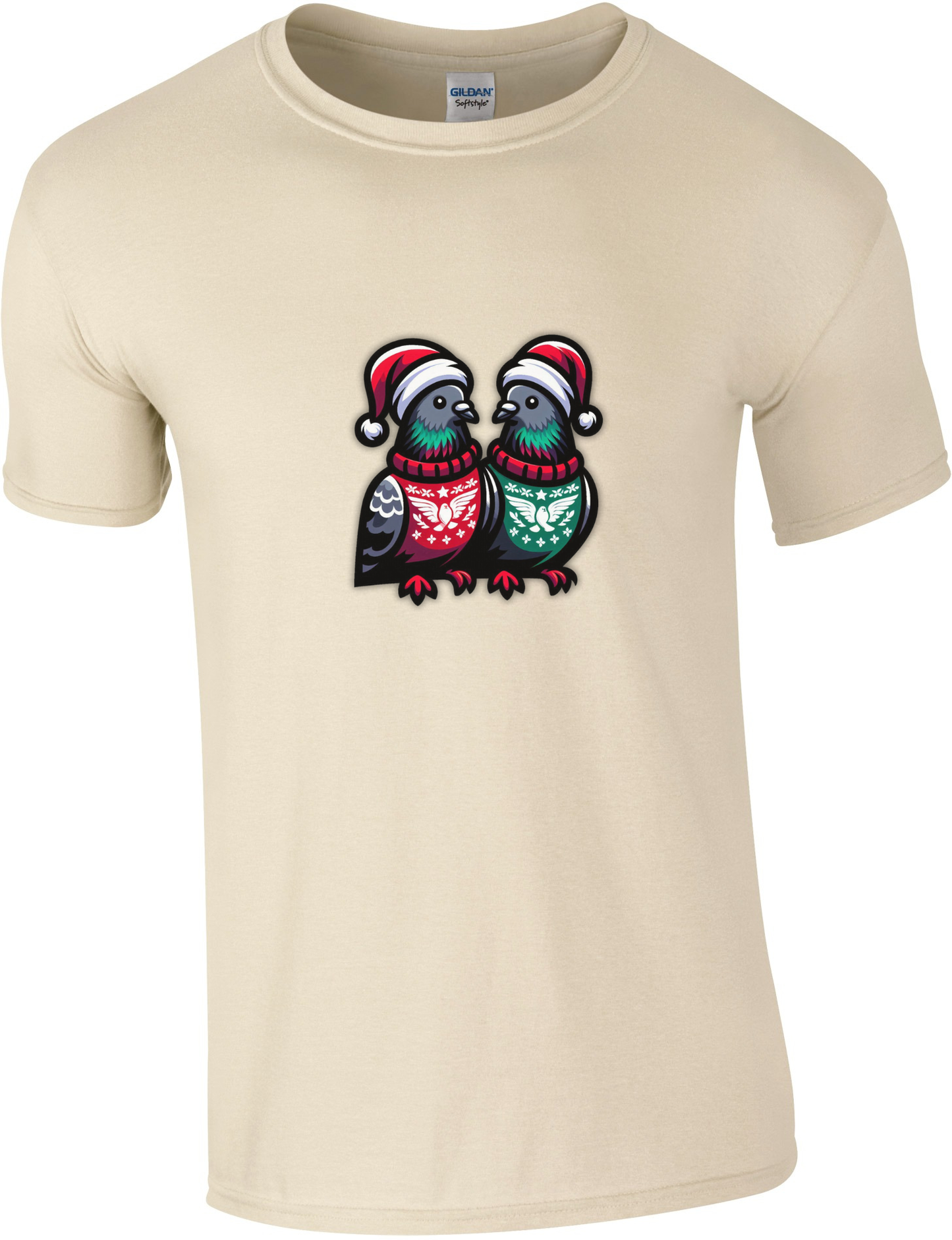 DSK Kerst T-Shirt - 2 Duiven - Premium Duivensport Shirt