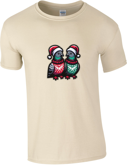 DSK Kerst T-Shirt - 2 Duiven - Premium Duivensport Shirt