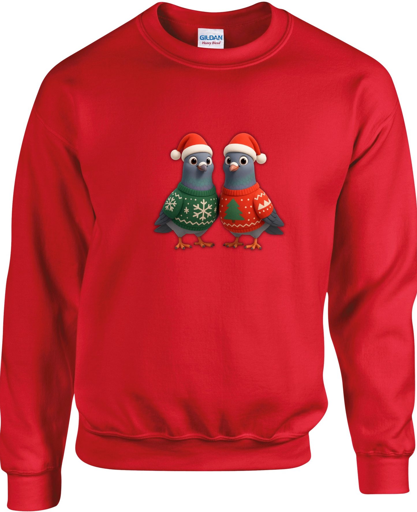 DSK Kinder Kerst Sweater - 2 Jonge Duiven - Warme Kinder Trui