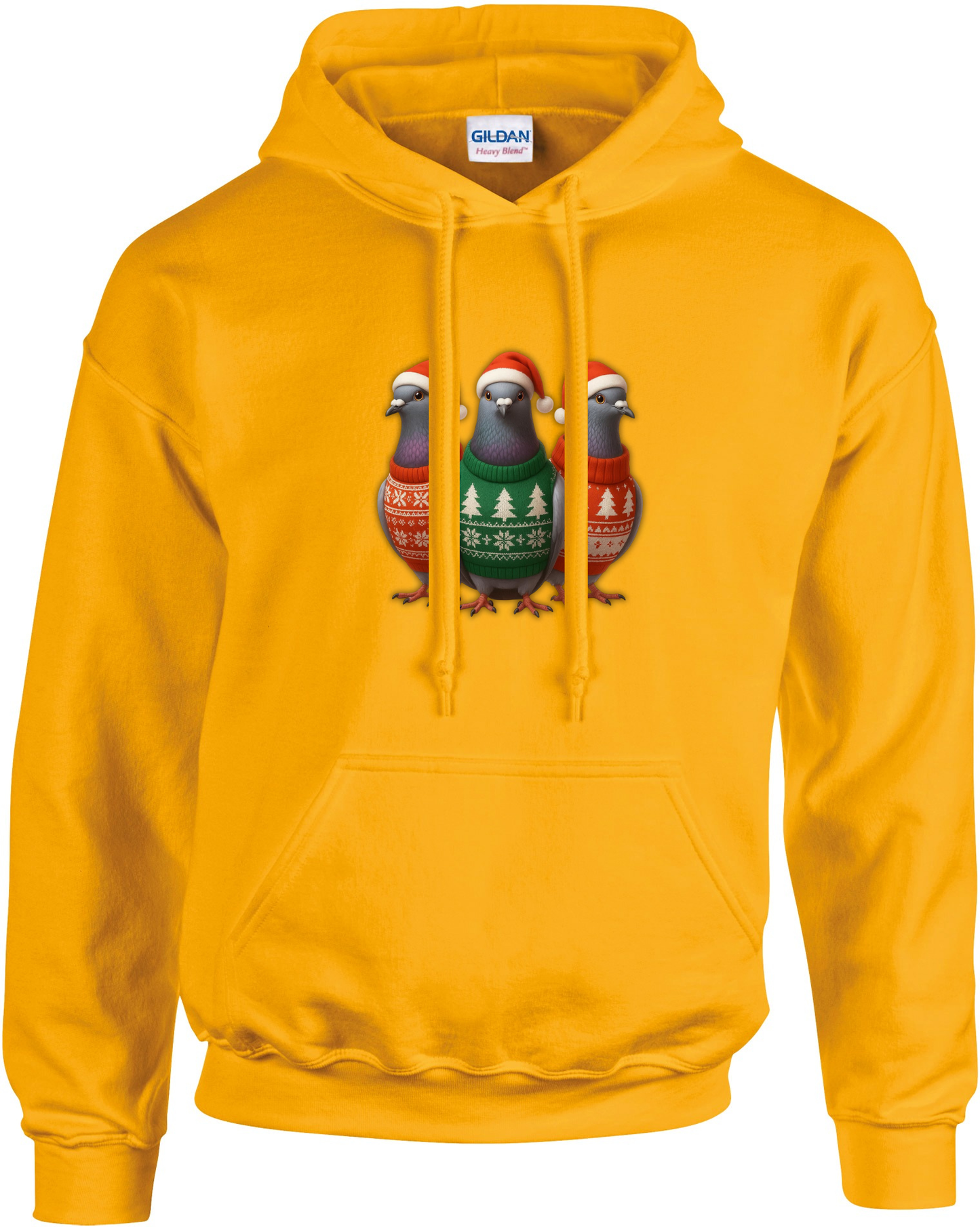 DSK Kerst Hoodie - 3 Duiven - Premium Duivensport Hoodie