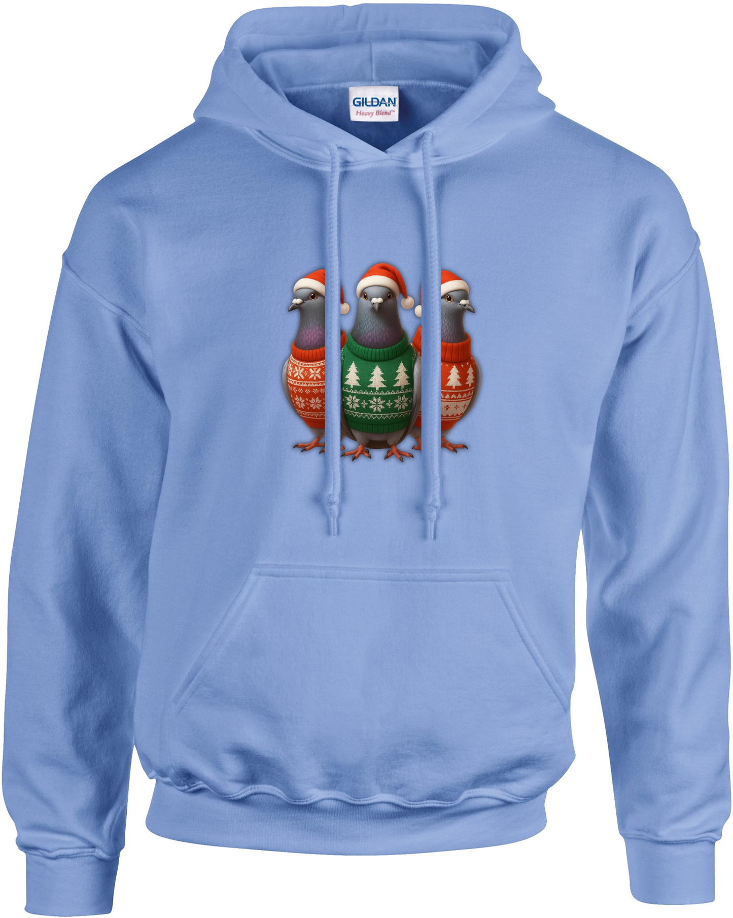 DSK Kerst Hoodie - 3 Duiven - Premium Duivensport Hoodie